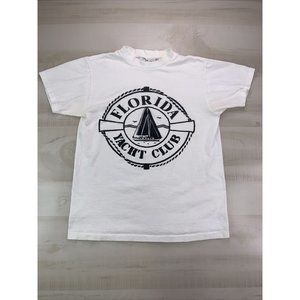 Vintage Vuarnet France USA Made Single Stitch Florida Yacht Club Medium T Shirt-
